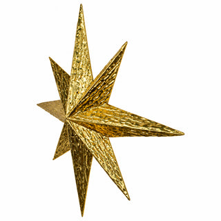 Estrella decorativa de metal 65.5 cm - color dorado