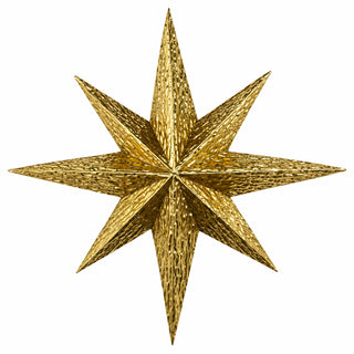 Estrella decorativa de metal 65.5 cm - color dorado