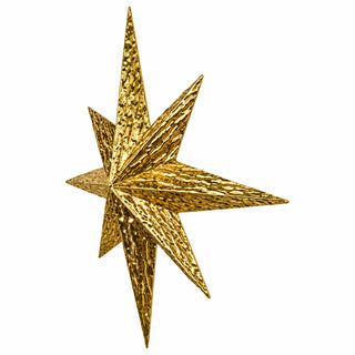 Estrella decorativa de metal 55 cm - color dorado