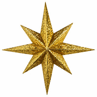 Estrella decorativa de metal 55 cm - color dorado