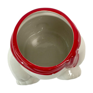 Galletero oso navideño con tapa 1,8 litros - color blanco