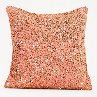 Cojin De Navidad Bordado Y Lentejuelas Gold Rose Light 50x50 CM