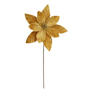 Flor De Navidad Velvet Color Rojo, 29 Cm