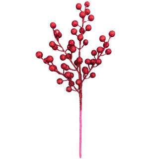 Rama de Navidad Berry Escarchada Color Rojo 39 Cm
