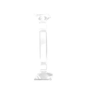 Candelabro de vidrio10 × 10 × 32 cm – transparente