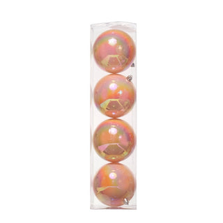 Juego De 4 Bambalinas Color Coral 10Cm Caja Pvc