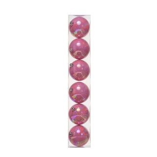 Juego De 6 Bambalinas Color Magenta Tornasol 8Cm