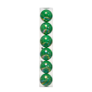 Juego De 6 Bambalinas Color Verde Menta Tornasol 8Cm