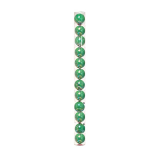 Juego De 12 Bambalinas 8Cm Brillantes Tornasol Verde