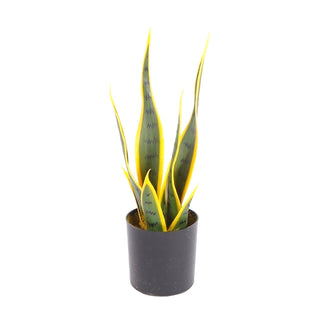 Planta artificial Sansevieria Laurentii– verde – 33 × 13 × 0.7