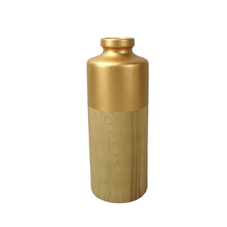 Florero decorativo Ceramica 14.5 × 37.5 × 14.5 cm – crema