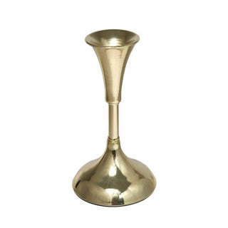 Candelabro Decorativo De Metal Color Dorado 10 cm