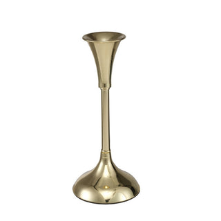 Candelabro Decorativo De Metal Color Dorado 15 cm