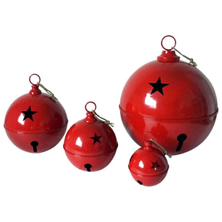 Juego 4 cascabeles navideñas 70-50-40-30 cm – rojo