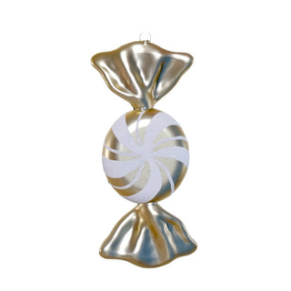 Ornamento caramelo envuelto de 19 cm – champaña
