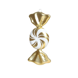 Ornamento caramelo envuelto de 19 cm – dorado
