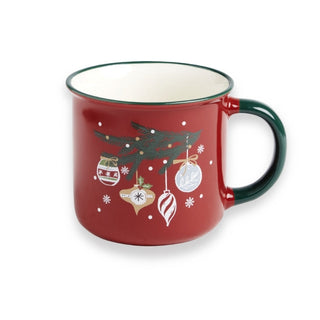 Taza navideña roja o verde, diseño surtido de 9,4 cm – vista 4