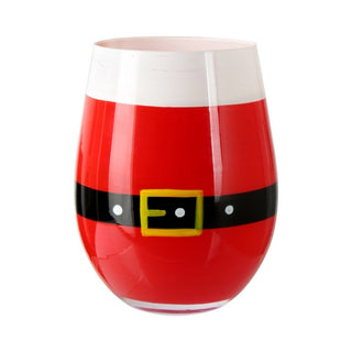 Christmas-themed Glass Santa Belt Red 550 ML