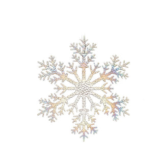 Copo de nieve colgante de 22 × 25 cm – tornasol