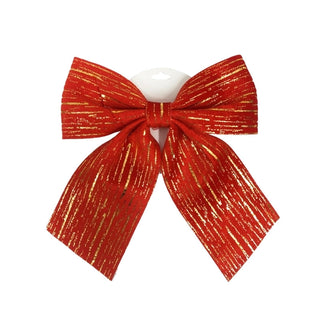 Lazo navideño 28 × 34 × 3 cm – rojo-dorado
