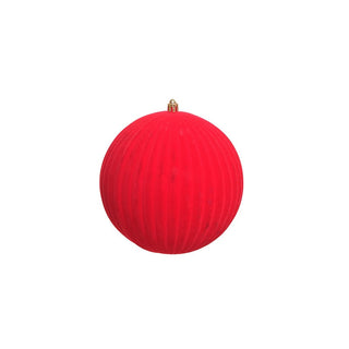 Bambalina navideña de felpa de 15 cm – rojo