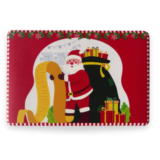 Alfombra Papá Noel de 60 × 40 cm – rojo