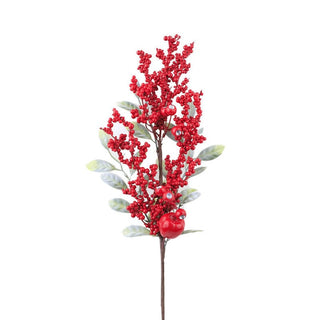 Rama decorativa navideña de 80 cm – rojo