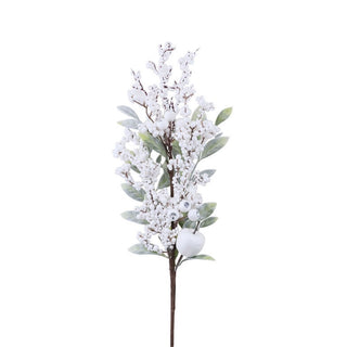 Rama decorativa navideña de 80 cm – blanco