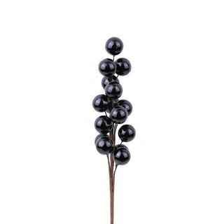 Rama navideña con bayas de 45 cm – negro