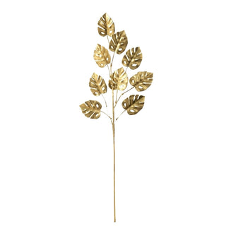 Rama navideña decorativa de hojas de 76 cm – dorado