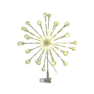 Punta de árbol LED tipo estrella de 37 cm – blanco