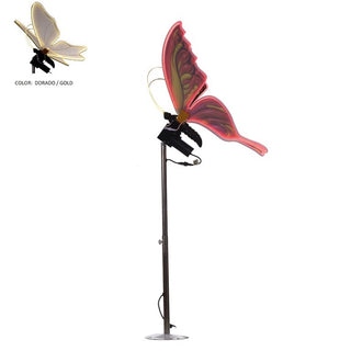 Lámpara mariposa dorada con movimiento de 100 cm