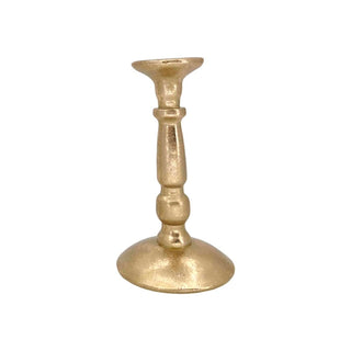 Candelabro clásico torneado de 10 × 18 cm – dorado