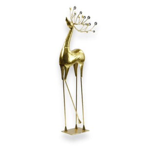 Reno decorativo gigante dorado de 38,74 × 123,83 × 16,19 cm