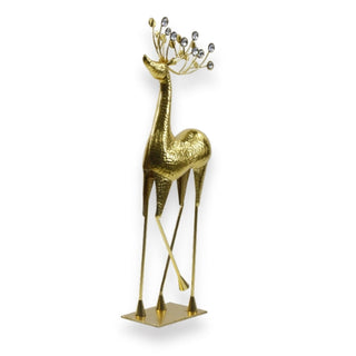 Reno decorativo gigante dorado de 32,07 × 90,17 × 15,24 cm