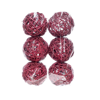 Bolsa de bambalinas decorativas tejidas de 18 × 27 cm – rojo
