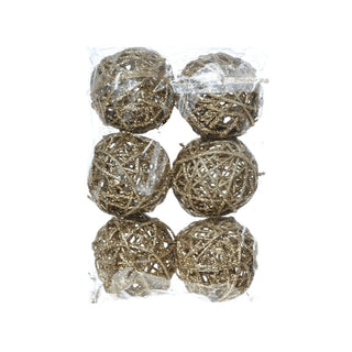 Bolsa de bambalinas decorativas tejidas de 14 × 21 cm – dorado