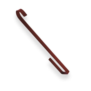 Gancho para corona navideña de 4,5 × 30,5 × 0,5 cm – rojo