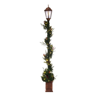 Farol navideño de 210 cm con 100 luces – chocolate