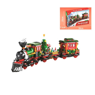 Tren navideño de bloques, 770 piezas de 12,5 cm