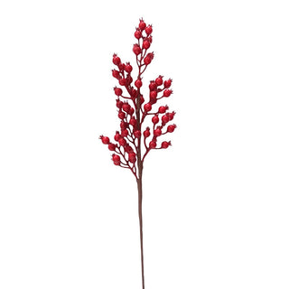 Rama decorativa navideña de 67 cm – rojo