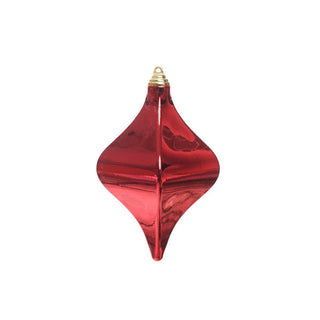 Ornamento brillo y mate de 20 cm – rojo