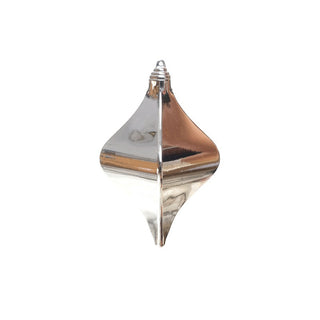 Ornamento brillo y mate de 20 cm – plateado