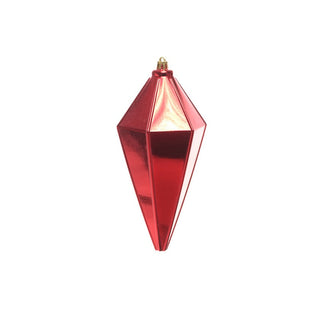 Adorno colgante diamante brillo y mate de 20 cm – rojo