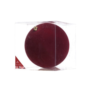 Bambalina de felpa borgoña de 25 cm