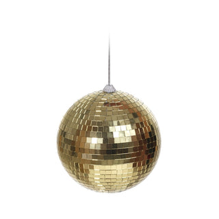 Bambalina navideña efecto mosaico de 15 cm – dorado