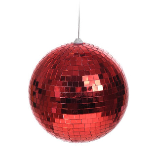 Bambalina navideña efecto mosaico de 20 cm – rojo