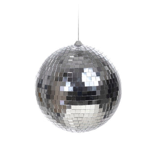 Bambalina navideña efecto mosaico de 20 cm – plateado