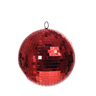 Bambalina navideña efecto mosaico de 25 cm – rojo