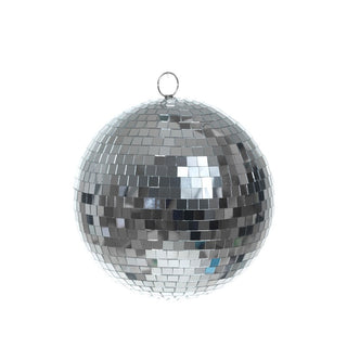 Bambalina navideña efecto mosaico de 25 cm – plateado
